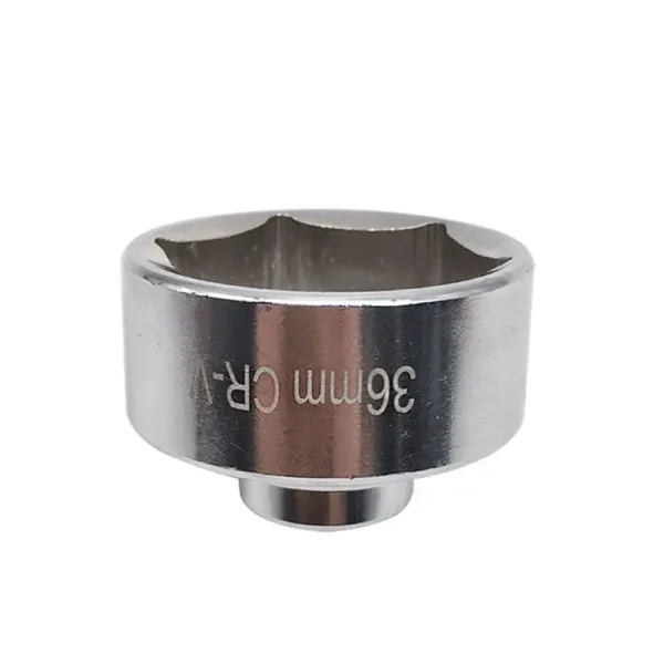 36mm Oil Filter Socket Tool Wrench 3/8" Drive Cap Remover Low Profile for Garage - Image 2